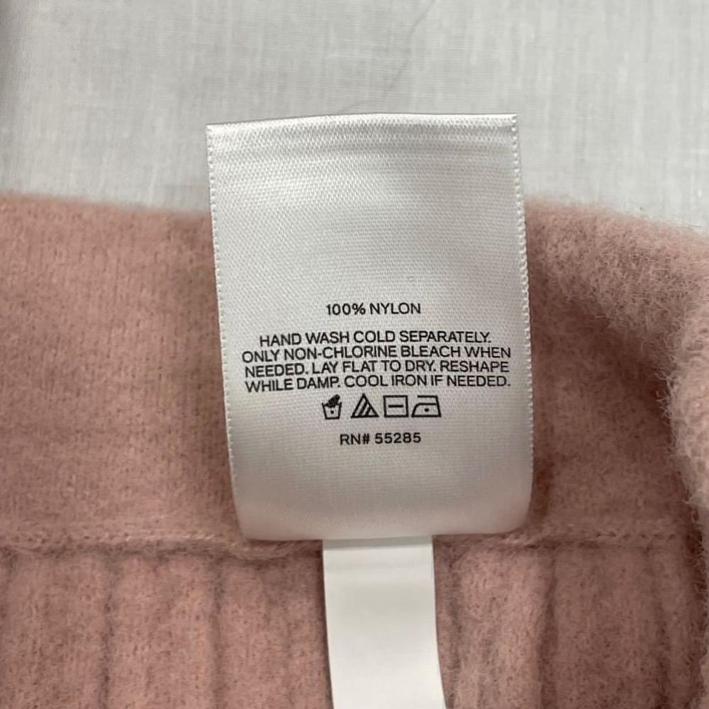 Express Super High Waisted Cable Knit Faux Wrap Mini Sweater Skirt NWT Pink SZ S - Picture 7 of 10